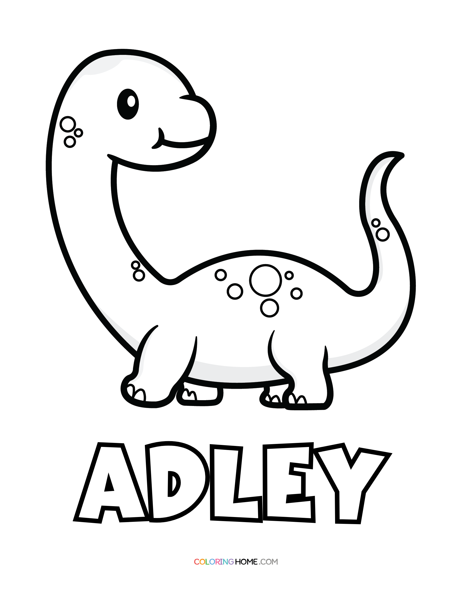 Adley Name Coloring Pages Coloring Home