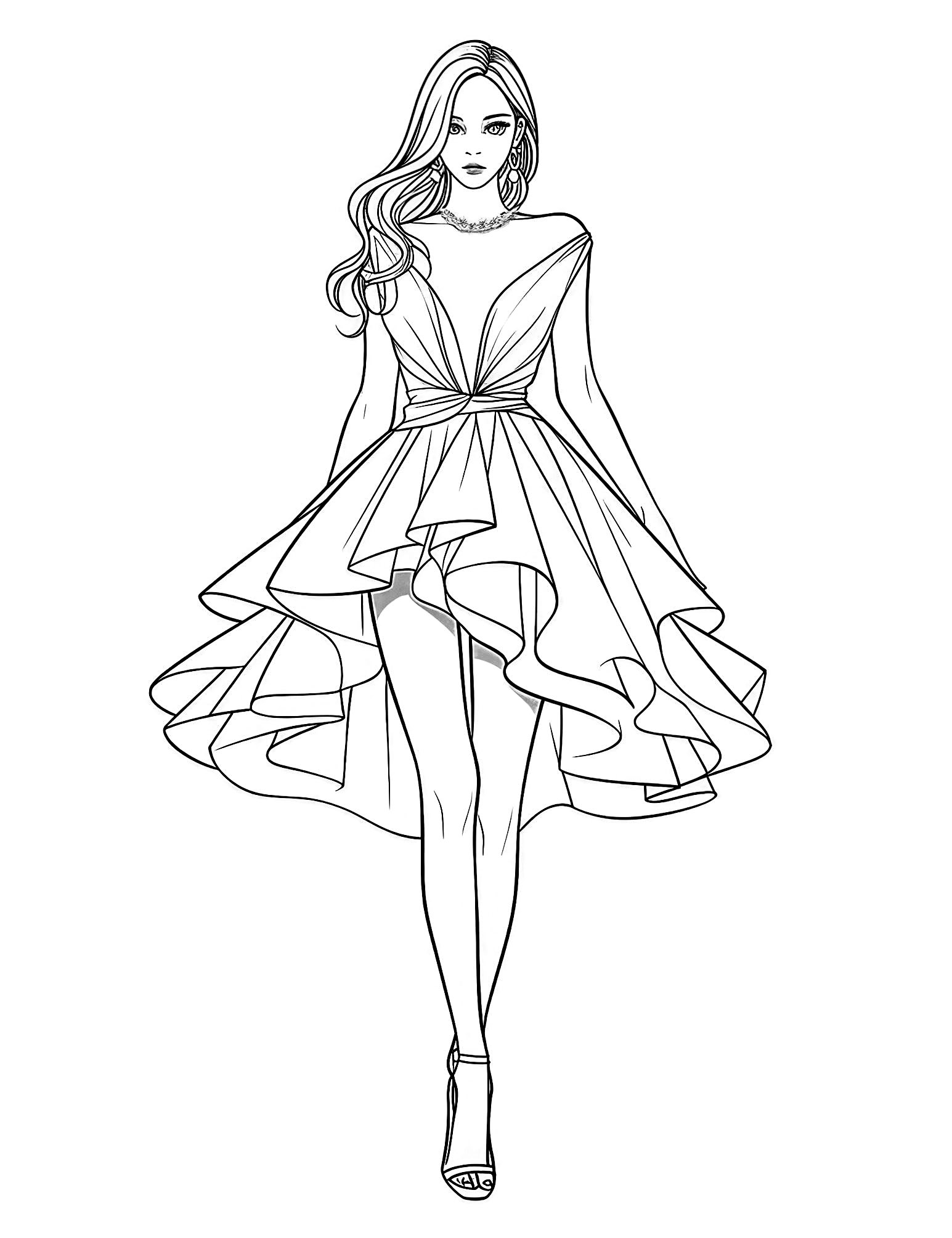 fashion colouring sheets