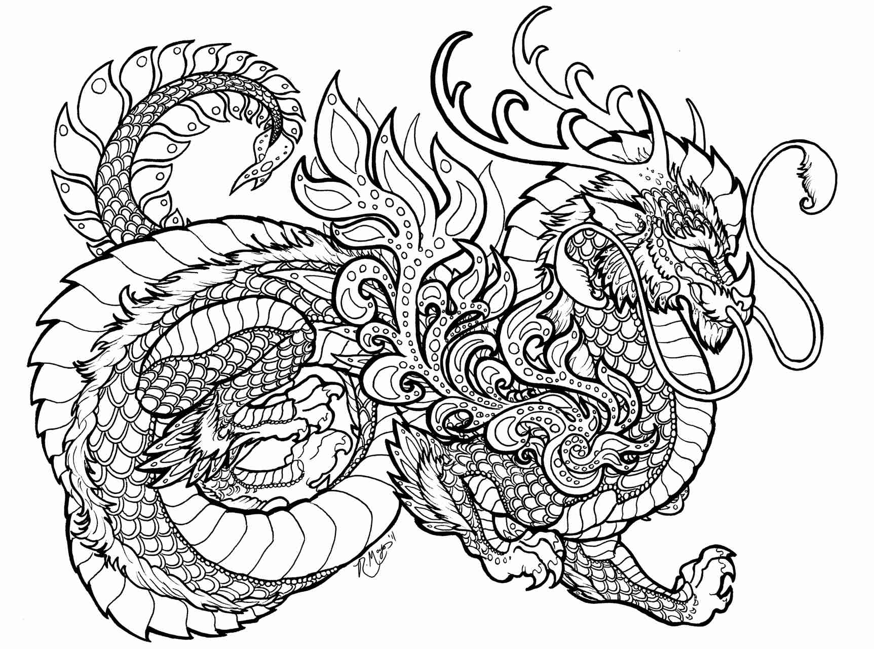 printable coloring pages dragons