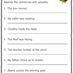 Adverb Worksheet For Grade 1 3 Worksheets Library