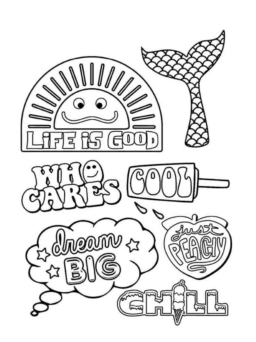 Aesthetic Coloring Pages