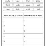 Ai And A e Words Worksheet Digital Worksheets Library
