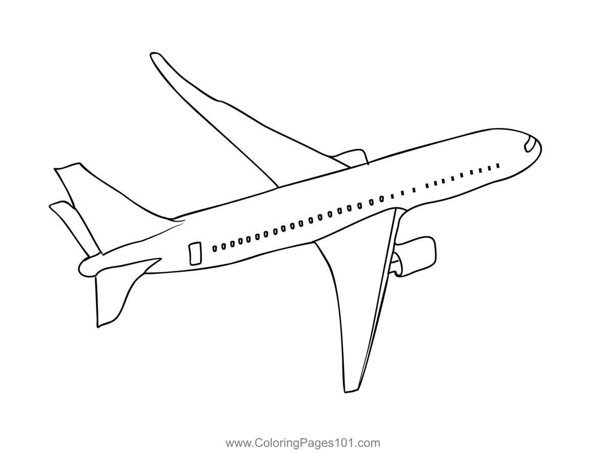 Airplane Coloring Page