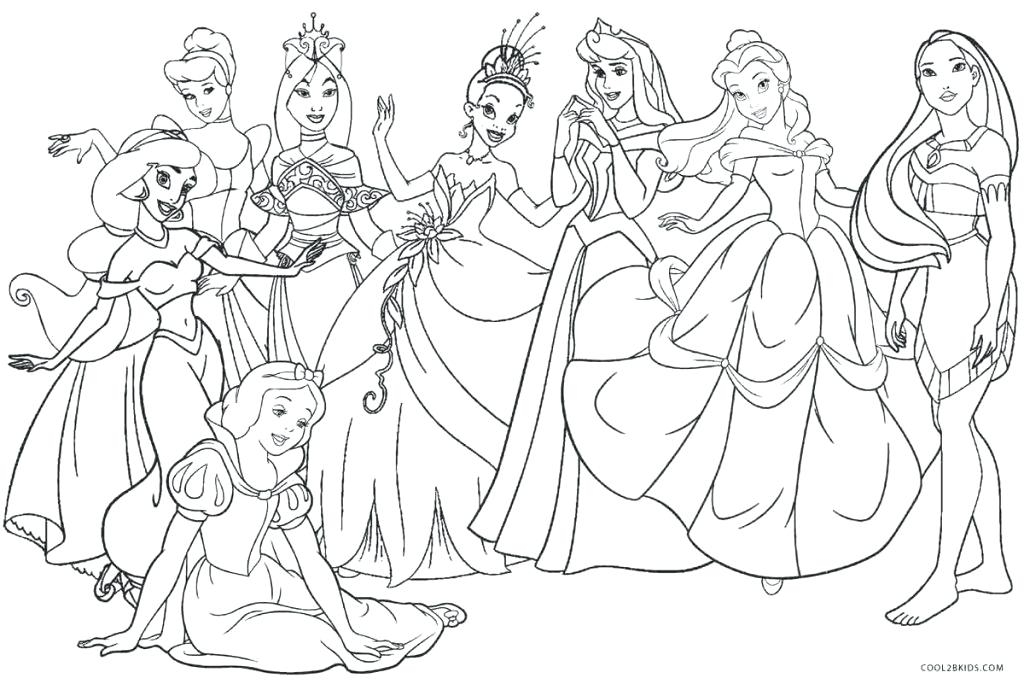 All Disney Princesses Coloring Pages At GetColorings Free 
