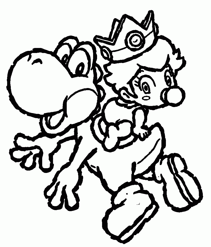 Mario Characters Coloring Pages