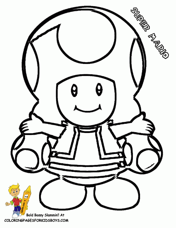 All Mario Characters Coloring Pages Coloring Home