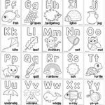 Alphabet Coloring Pages For Kids Alphabet Worksheets Preschool