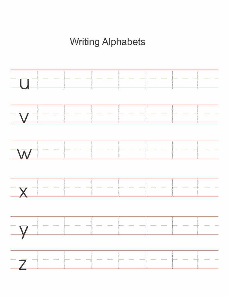 Alphabet Practice Worksheets Activity Shelter