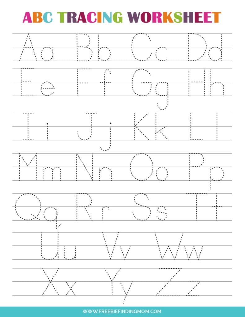 printable worksheet abc