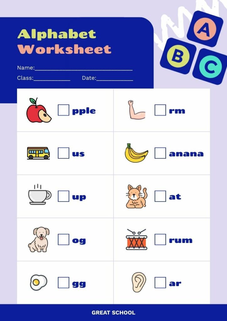 Alphabet Worksheet Piktochart Worksheets Library