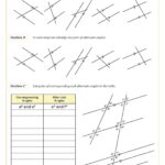 Alternate And Corresponding Angles A Worksheet Cazoom Maths