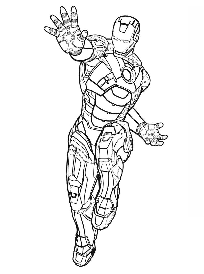 Amazing Iron Man Coloring Page Free Printable Coloring Pages For Kids