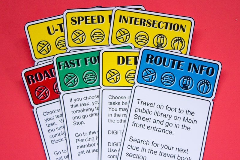 Amazing Race Clue Cards Printable Template Printable Templates