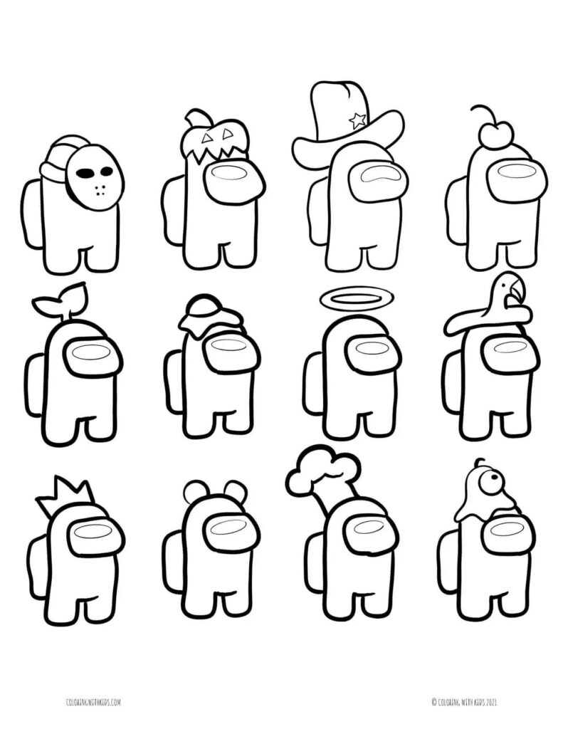 Among Us Coloring Pages To Print Out Tasteserv