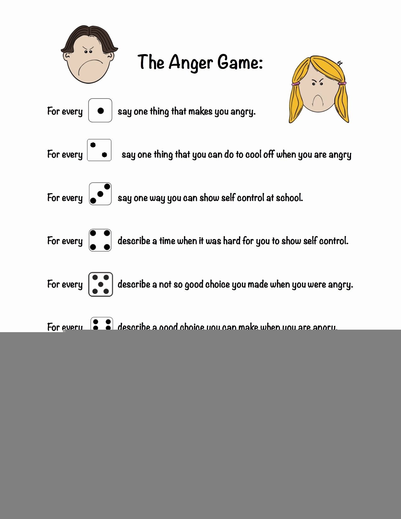 anger mgmt worksheets