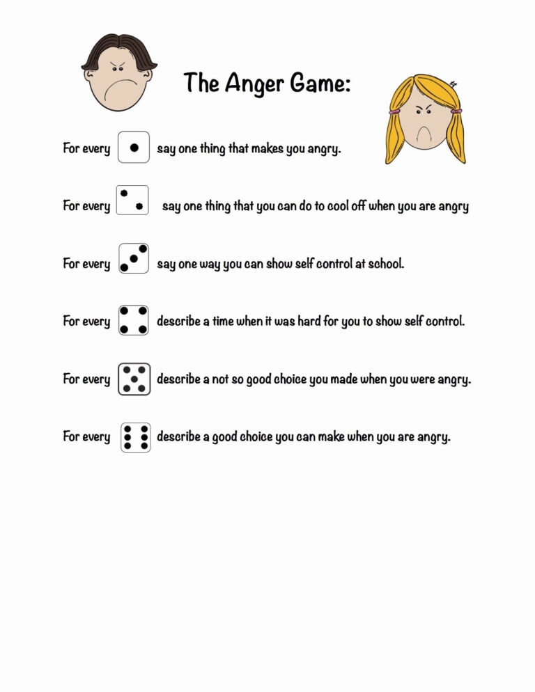 Anger Management Worksheets Anger Management Worksheets