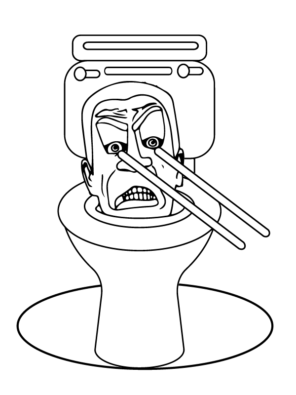 Angry Titan Cameraman Coloring Page Free Printable Coloring Pages For 