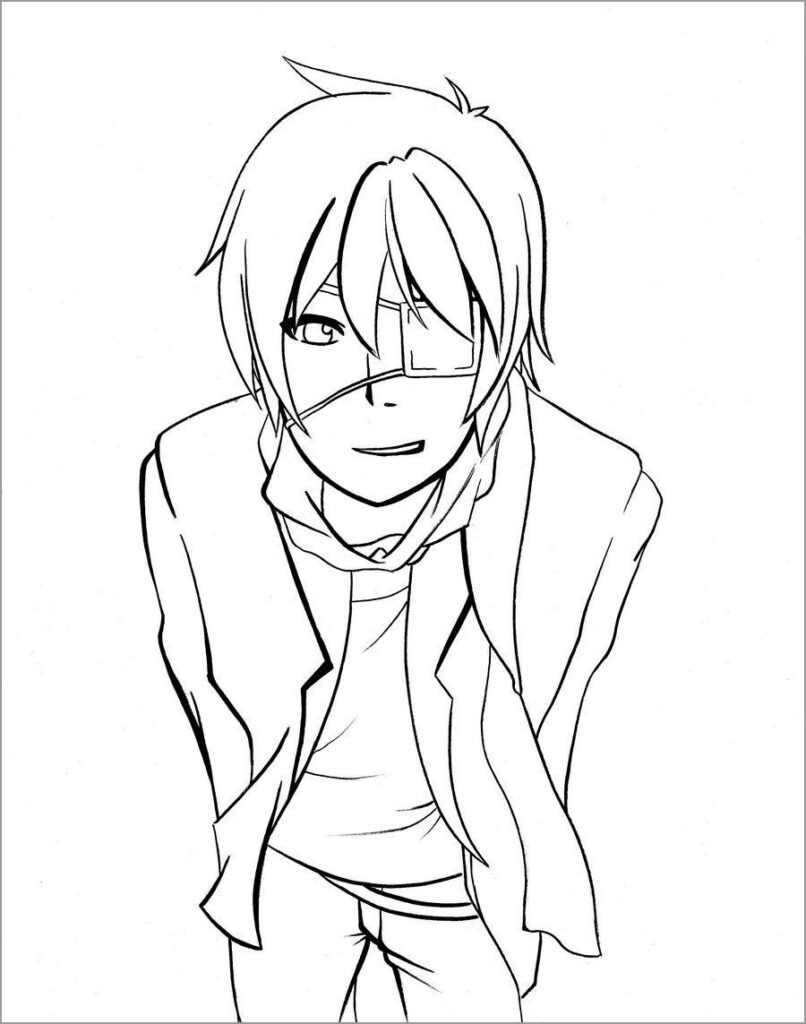 Anime Coloring Page For Kids ColoringBay