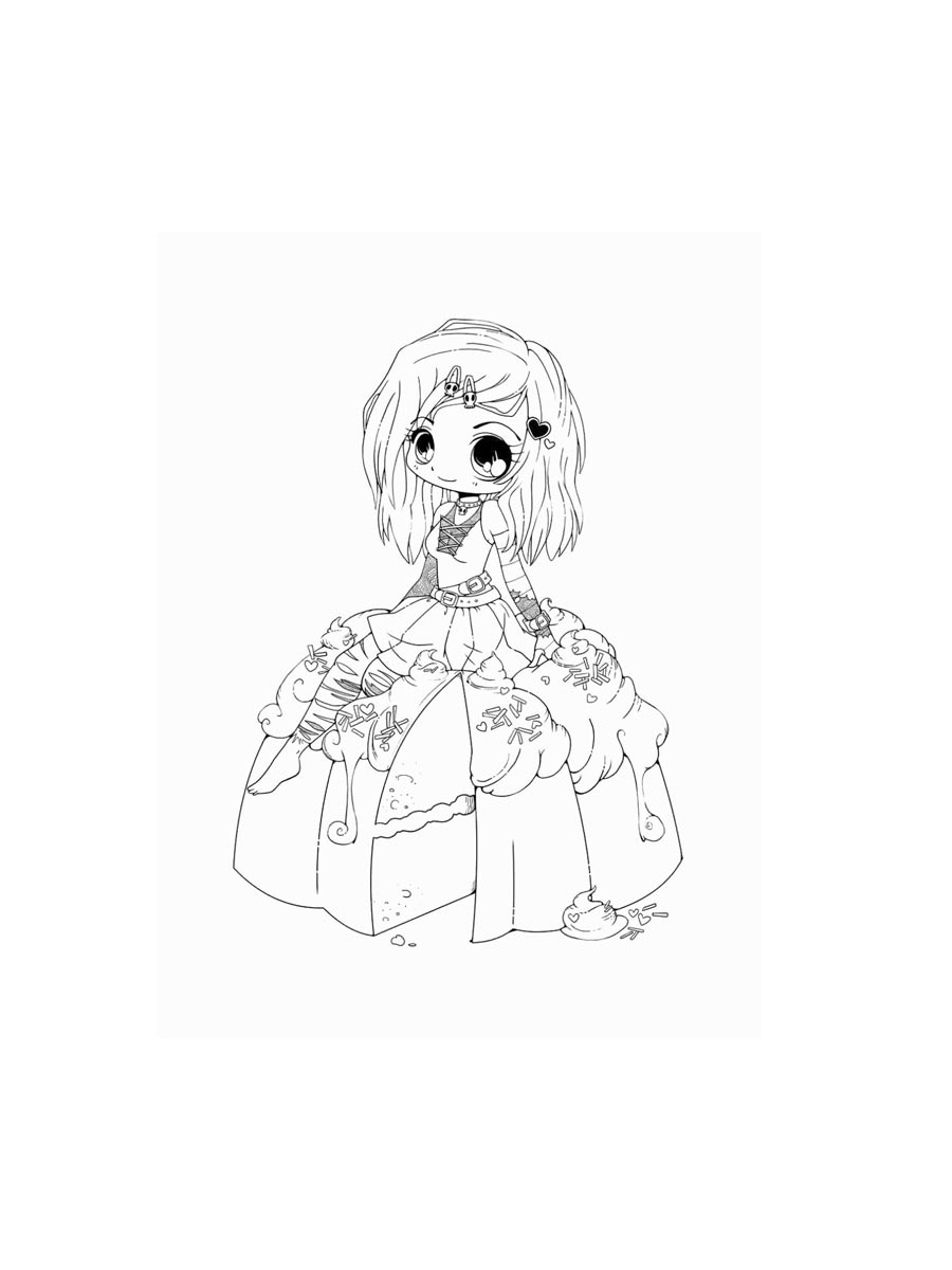 Anime Girl Coloring Pages