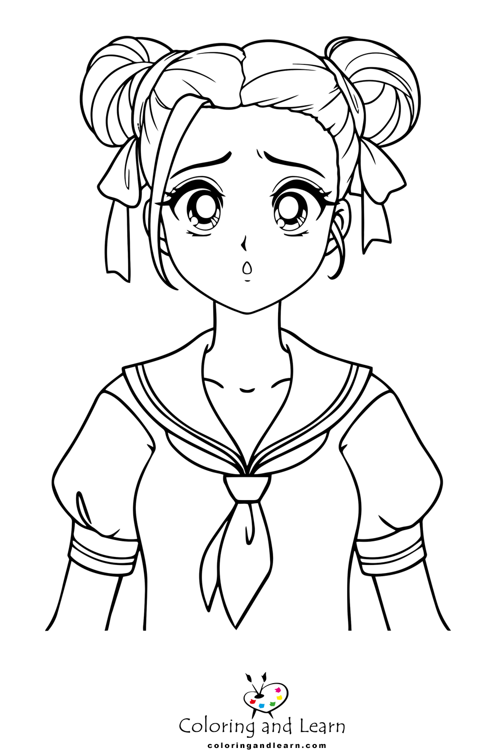 Anime Girl Coloring Pages FREE 2025 Coloring And Learn