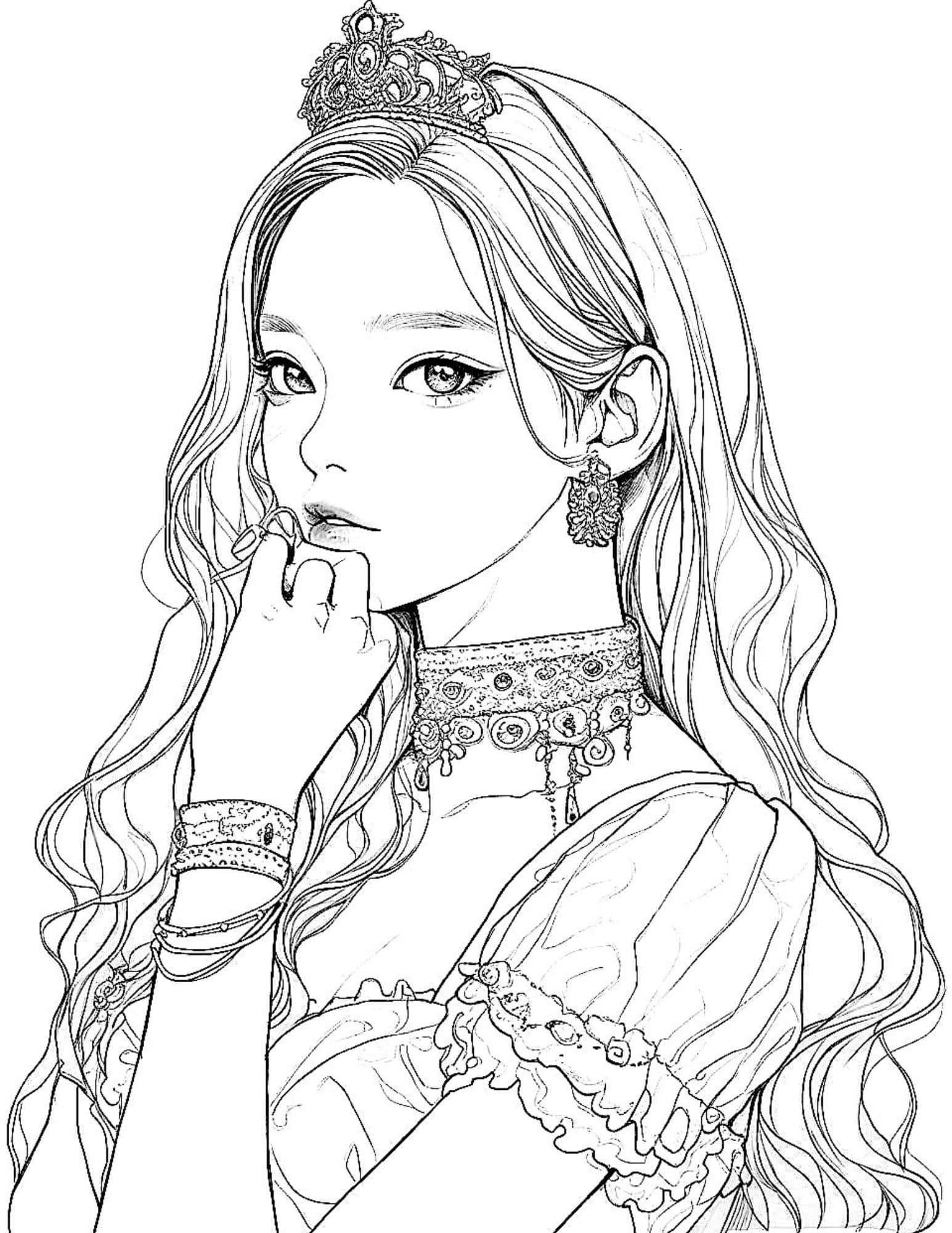 free printable princess coloring pages