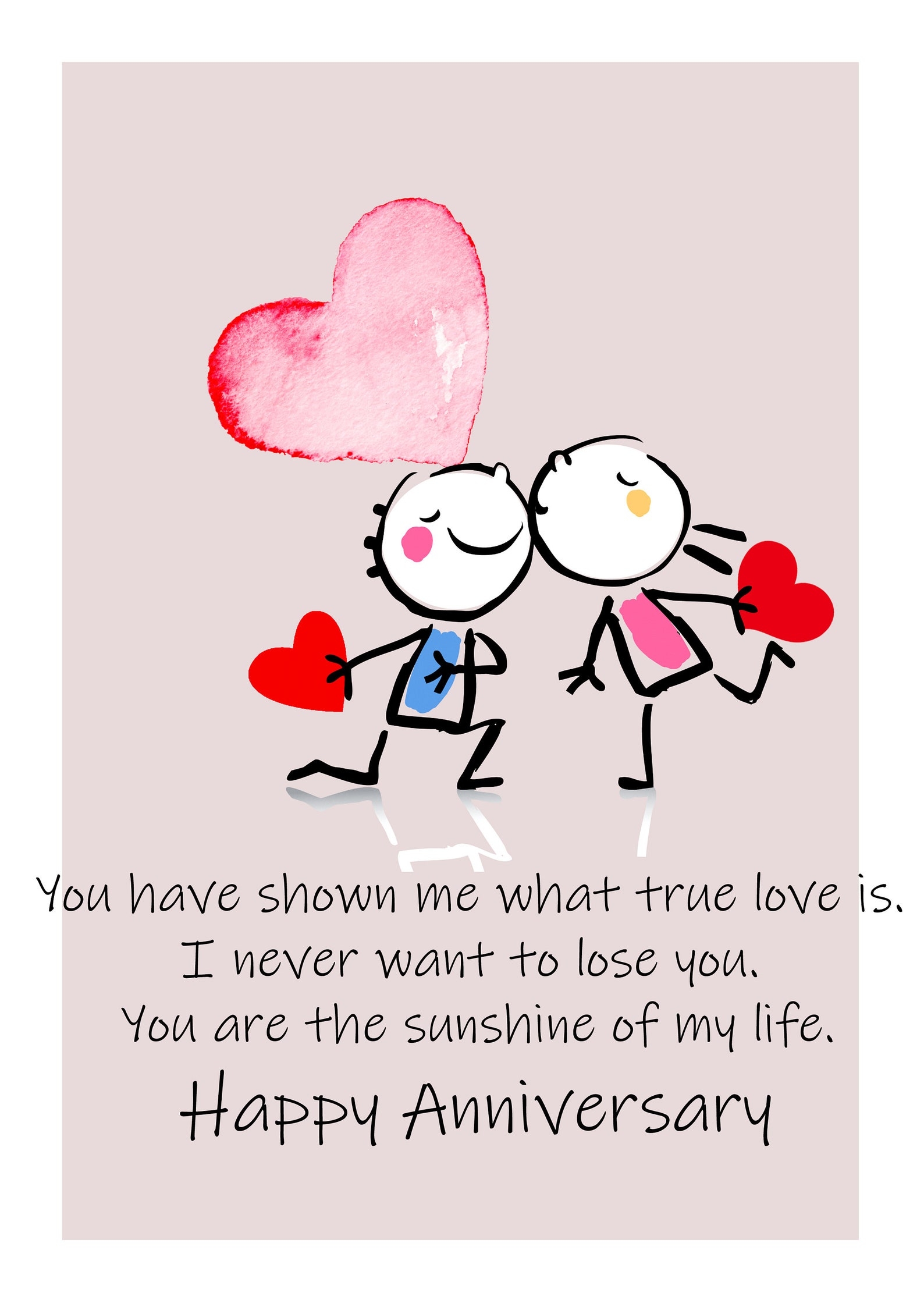 free printable anniversary greeting cards