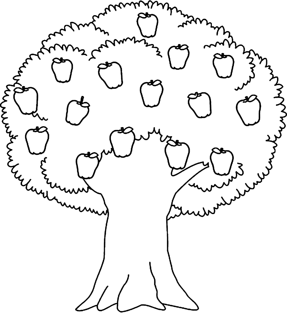 Apple Tree Coloring Page Printable Coloring Pages FREE