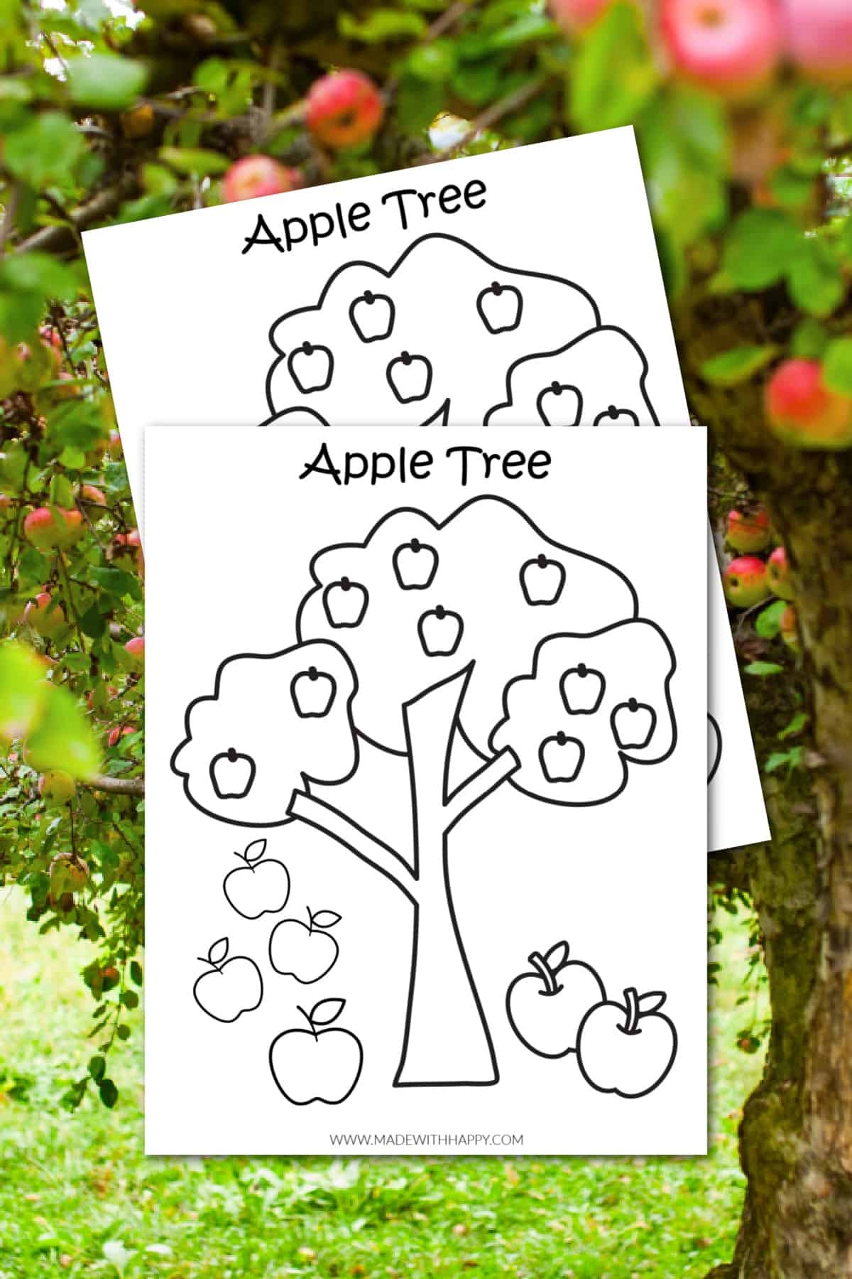 Apple Tree Printable Coloring Pages