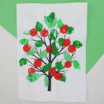 Apple Tree Printing With Sponges And Corks Emma Owl
