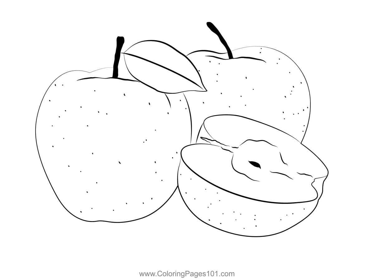 Apple Coloring Pages