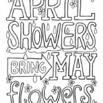 April Coloring Pages Free Printable PDF
