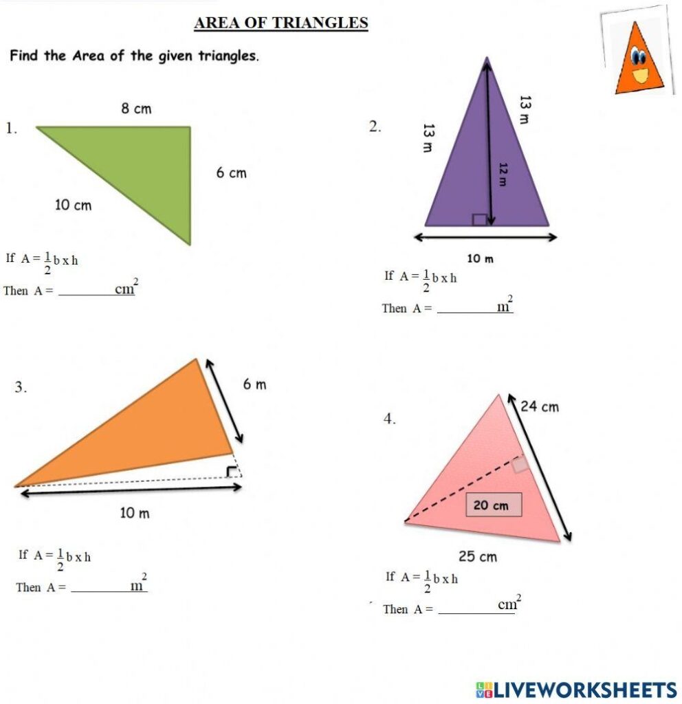 Area And Perimeter Of Triangles Worksheet StudyX Worksheets Library