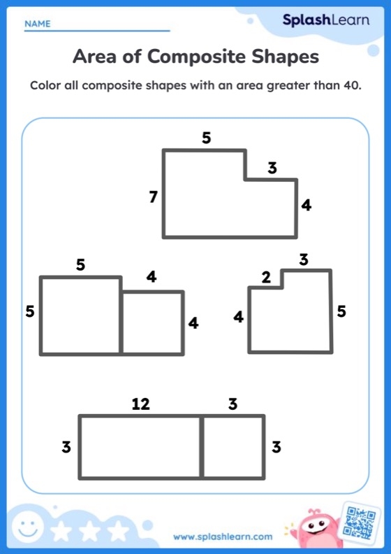 Area Composite Figures Worksheet Live Worksheets Worksheets Library