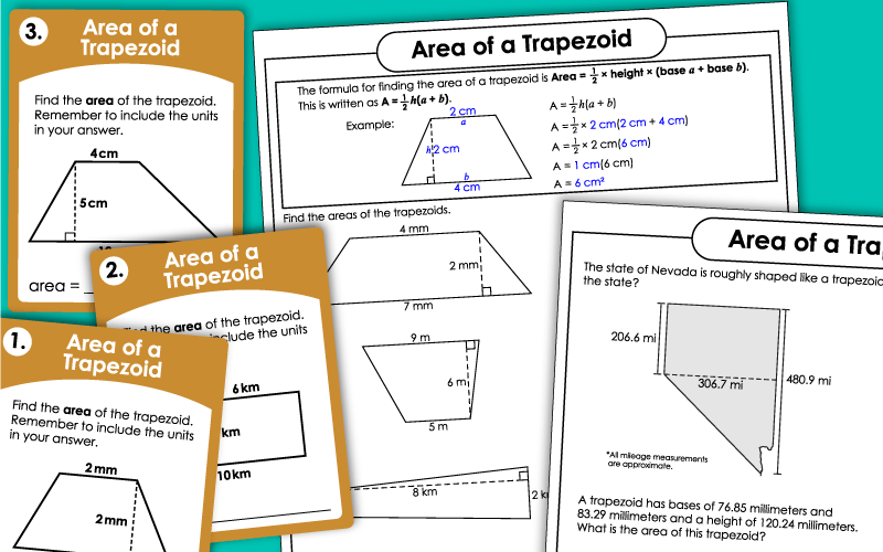 Area Of Trapezoids Worksheet Education Worksheets Library