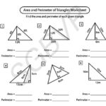Area Perimeter Of Triangle Grade 4 5 Tutway Worksheets Library
