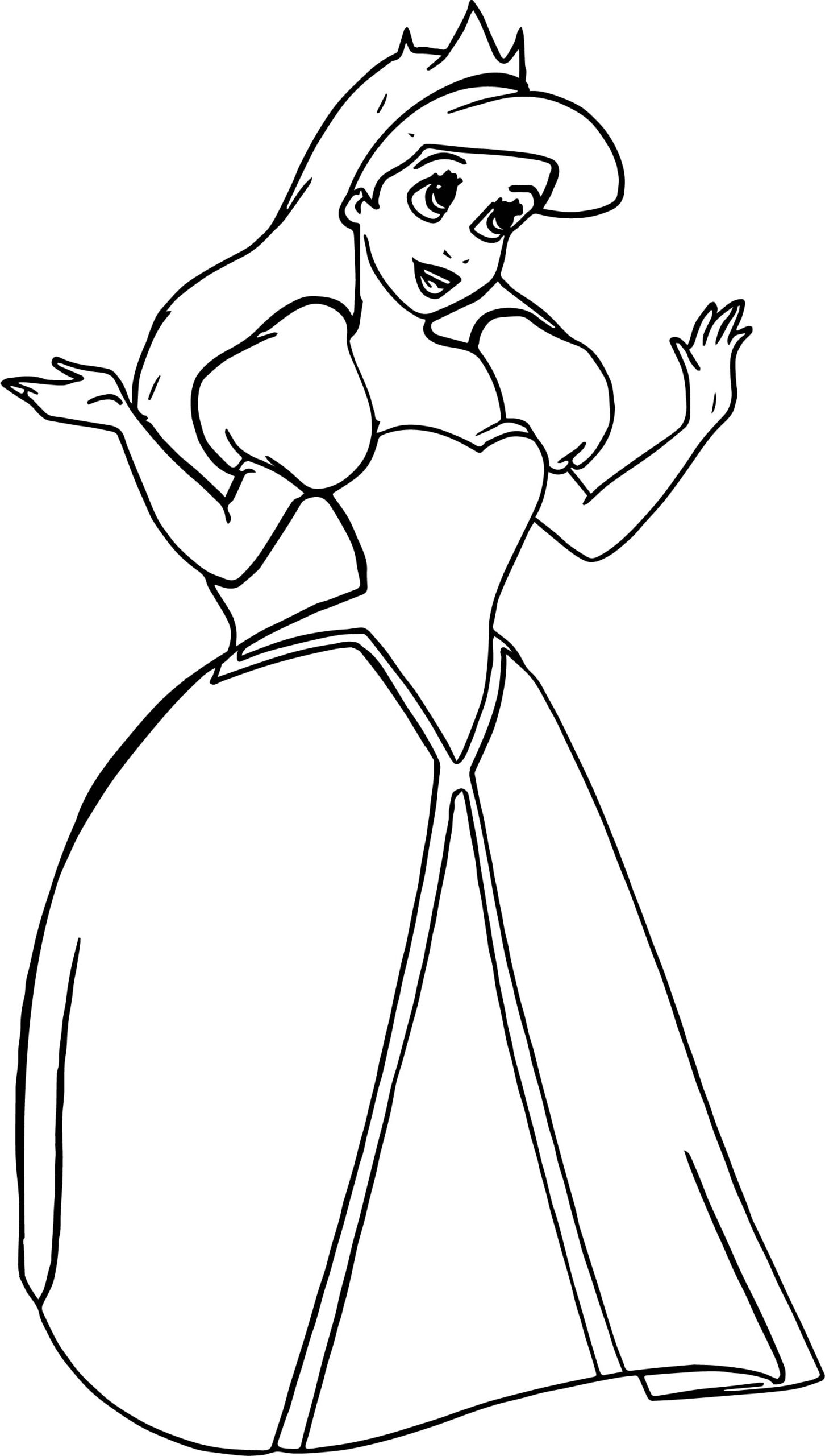 Ariel Coloring Page