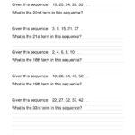 Arithmetic Sequences Practice Sheet Math Love Worksheets Library