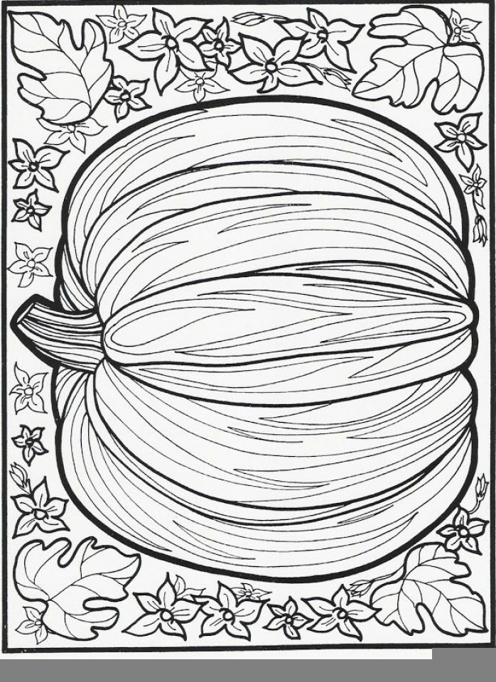 Autumn Adult Coloring Pages Free Printable