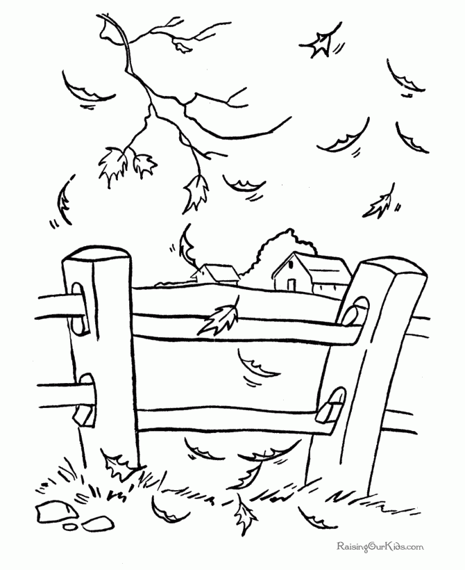 Autumn Coloring Pages Free Coloring Home