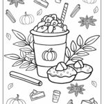 Autumn Fall Coloring Pages Free PDF Printables Thanksgiving