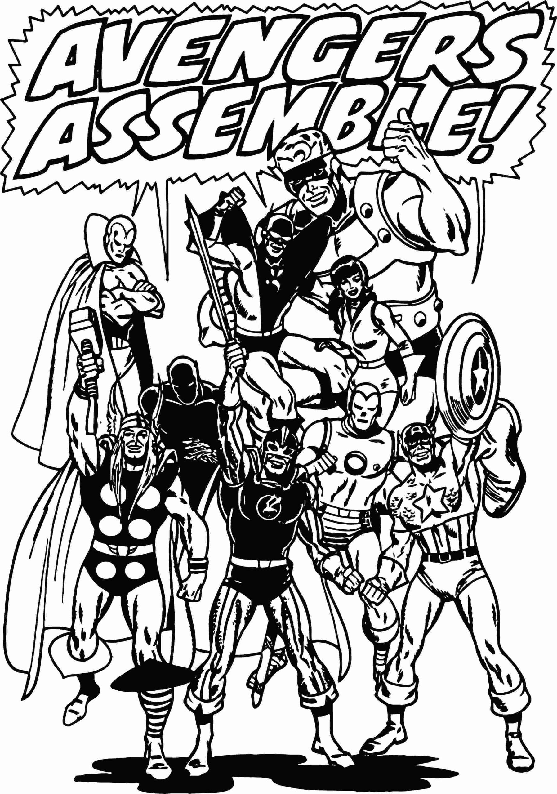 Avengers Coloring Pages For Kids