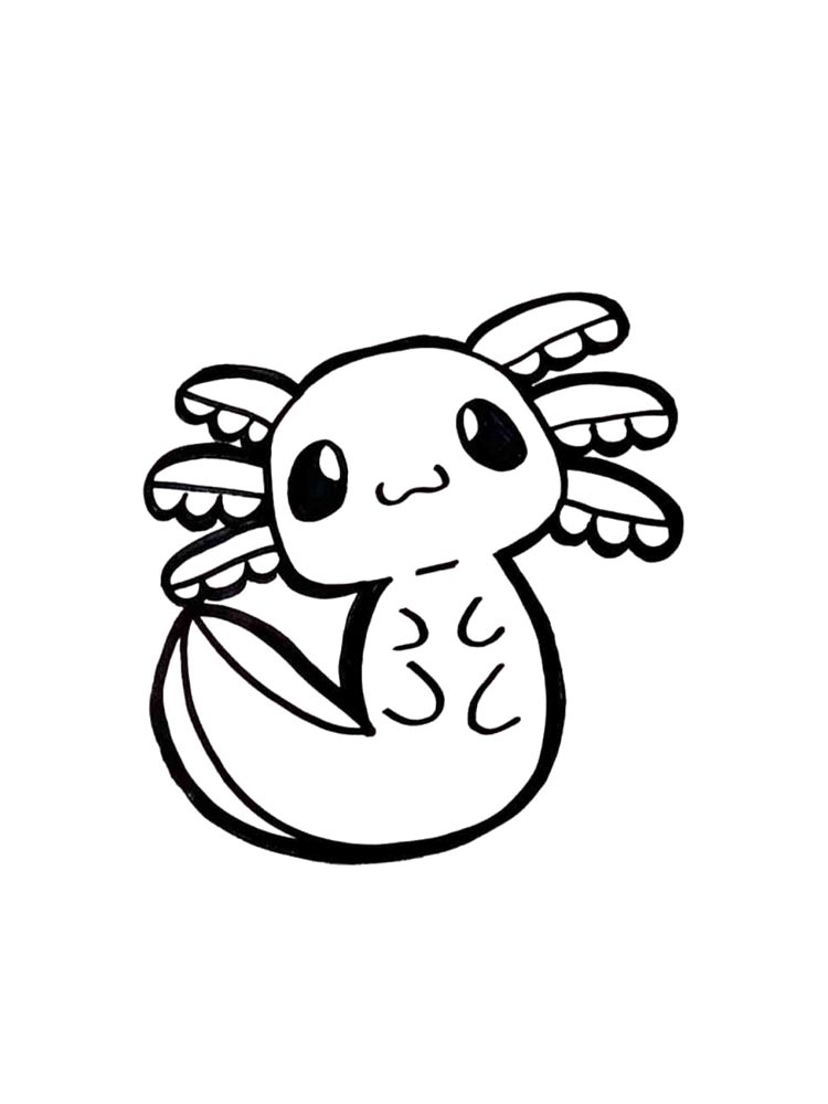Axolotl Coloring Pages