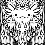 Axolotl Printable Coloring Pages
