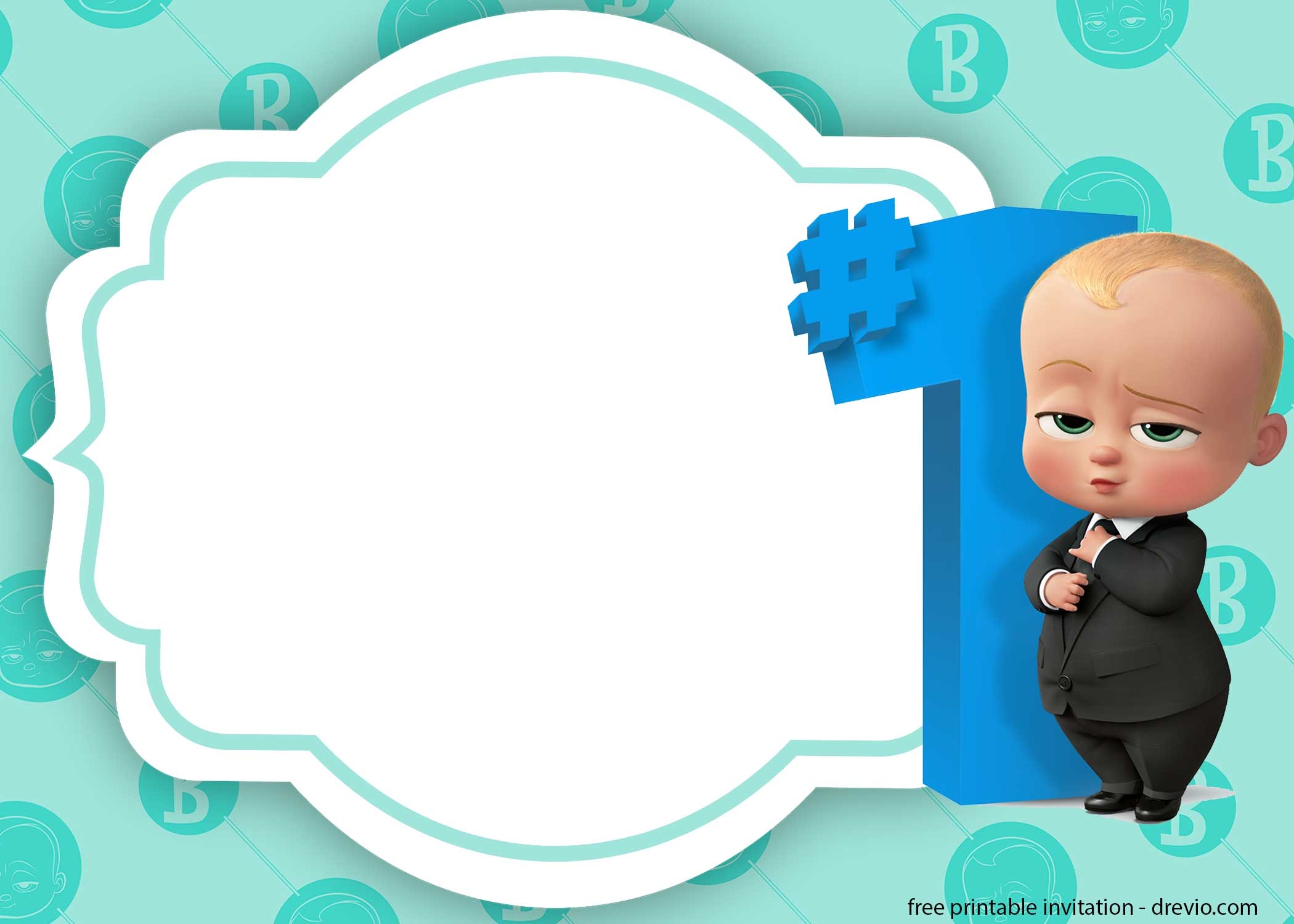 invitation template boss baby