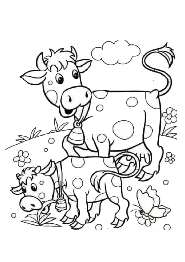 Cow Coloring Pages