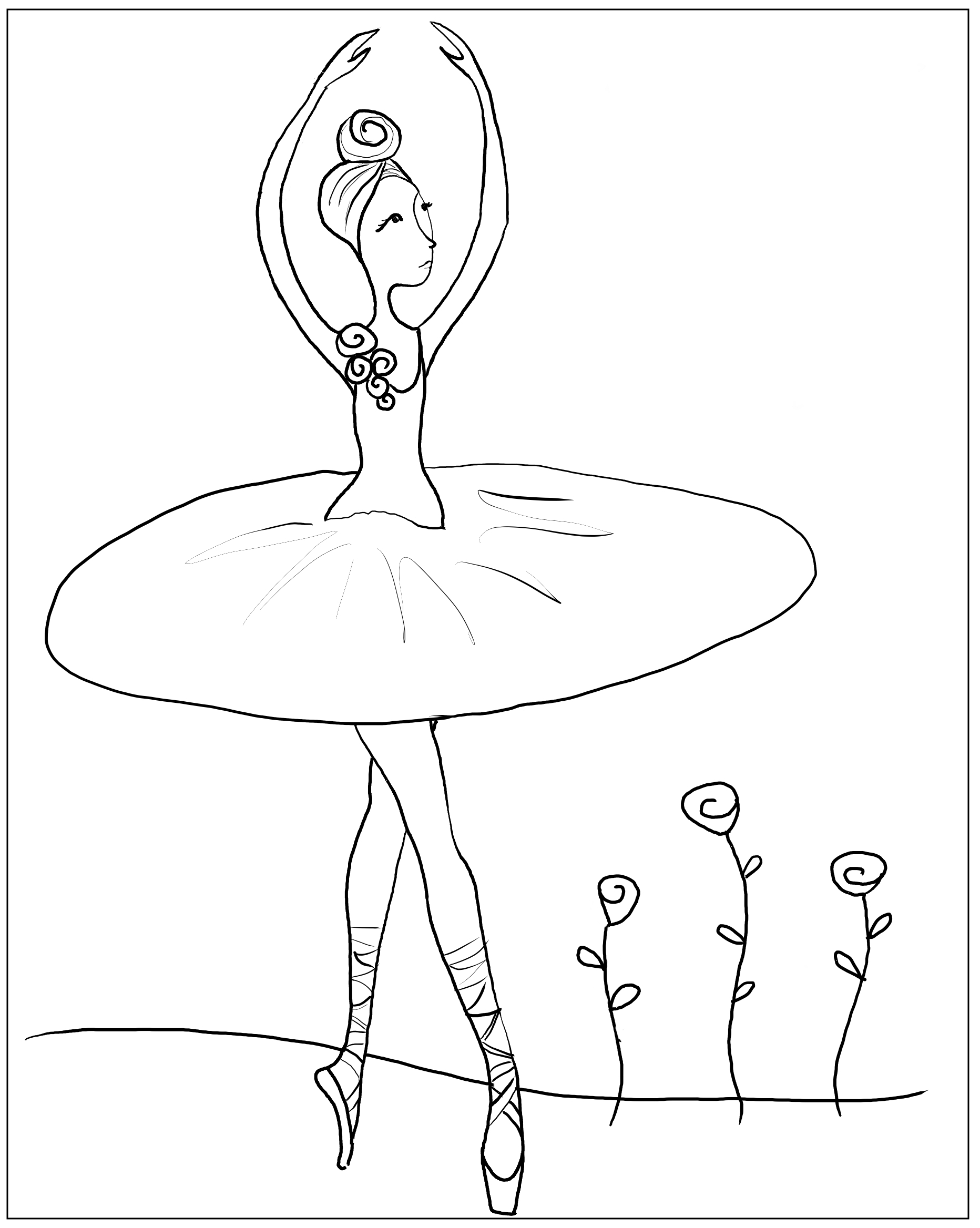 Ballerina Printable Coloring Pages At GetColorings Free Printable 