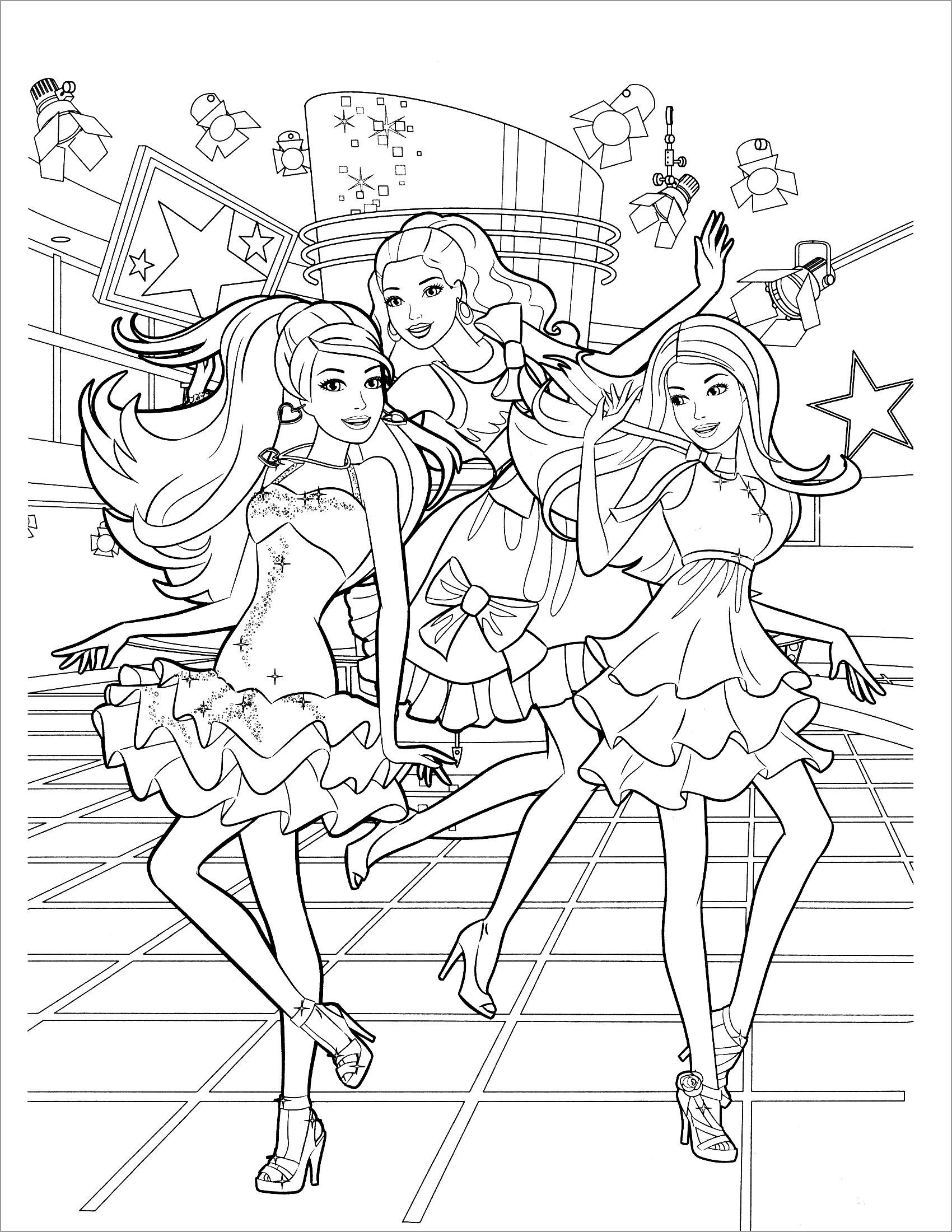 Barbie Coloring Page