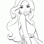 Barbie Coloring Pages Fashion Coloring Home
