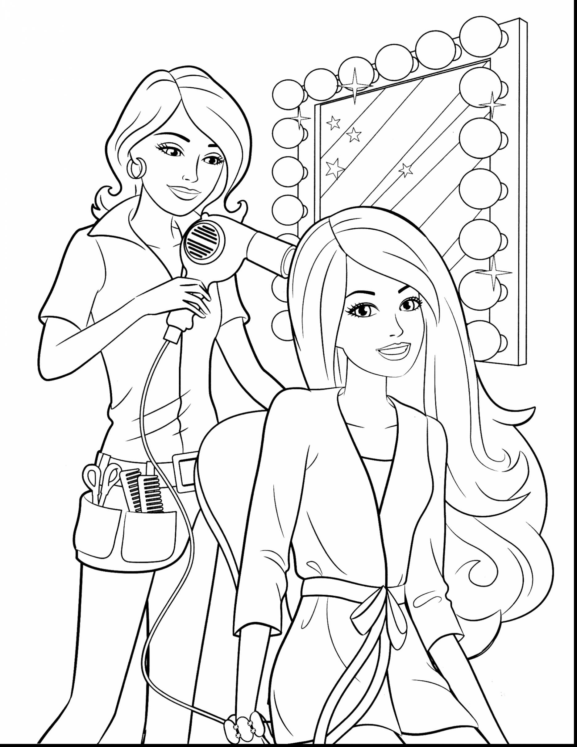 Barbie Coloring Pages Online BubaKids