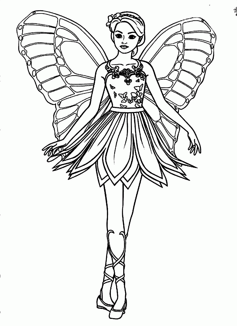 Barbie Coloring Pages Printable Coloring Home
